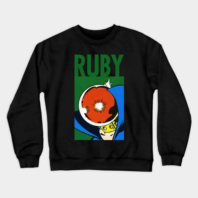 Defender Villian: Ruby Crewneck Sweatshirt by HustlerofCultures